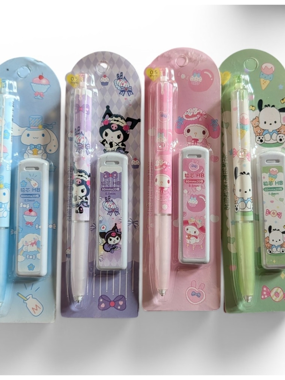Sanrio 4 Sets Of Mechanical Pencils